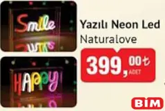 NATURALOVE YAZILI NEON LED